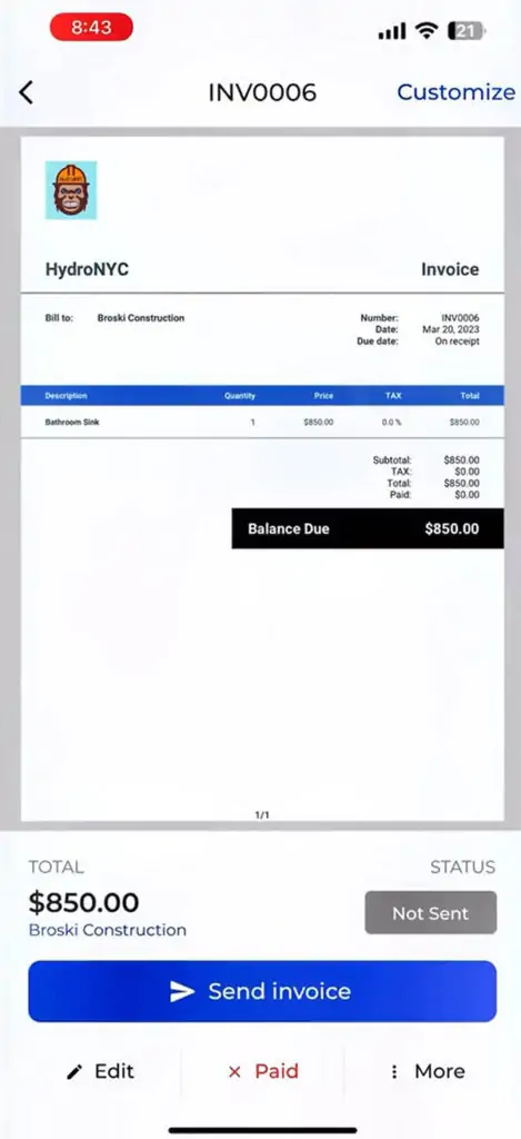 invoice fly app campaign