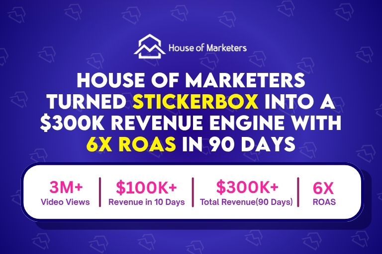 How House of Marketers Turned a Brand-New AI Product into a $300K Revenue Engine with 6X ROAS in 90 Days