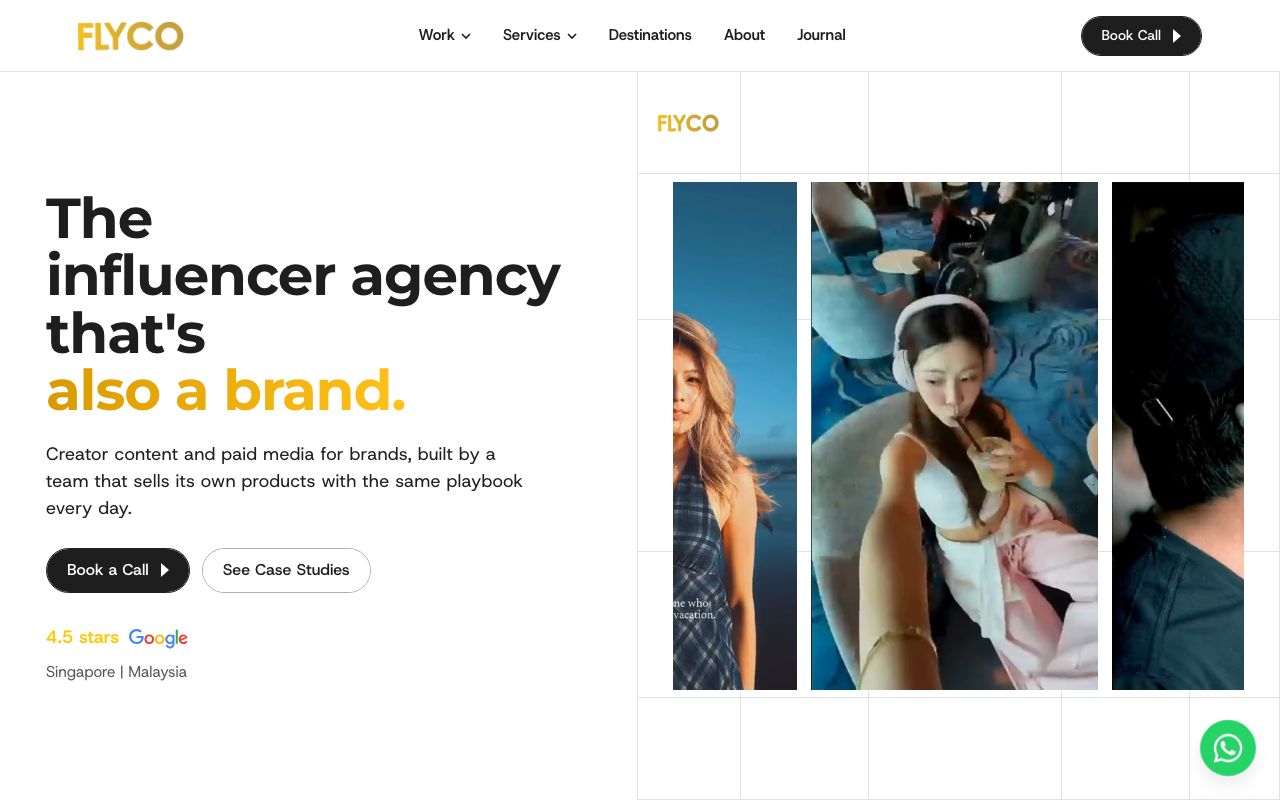 FLYCO website screenshot