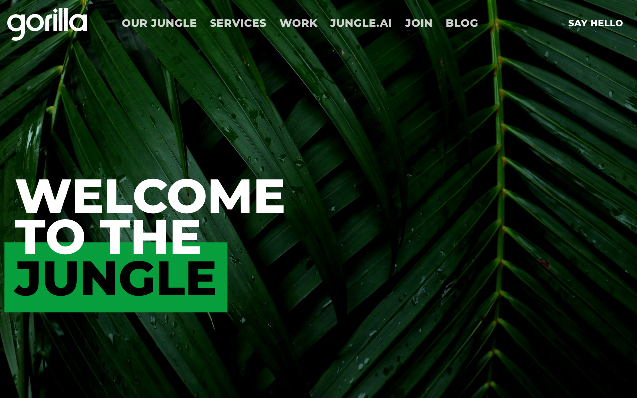 Gorilla website screenshot