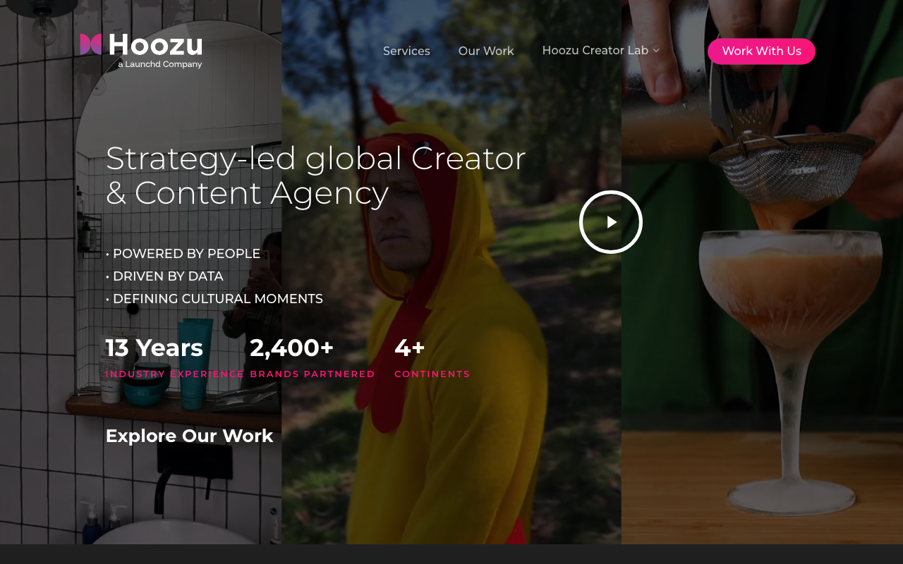 Hoozu website screenshot