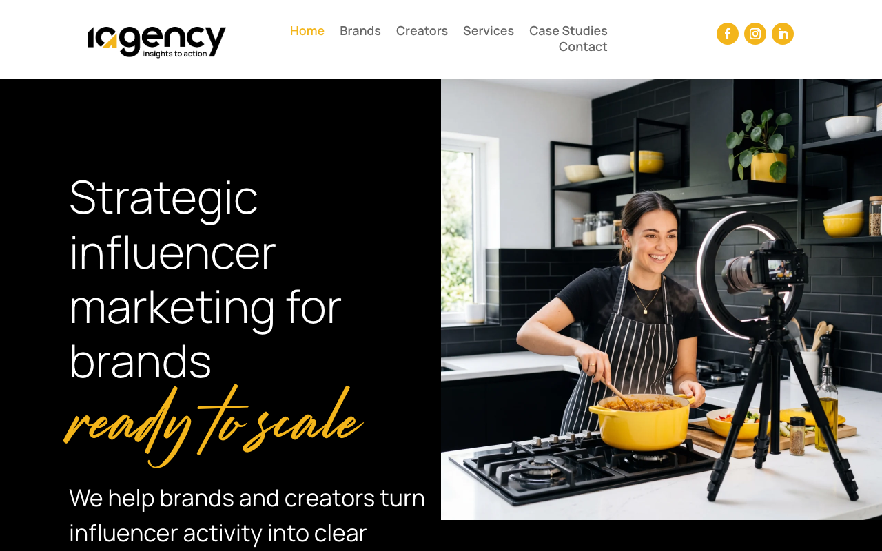IAgency website screenshot