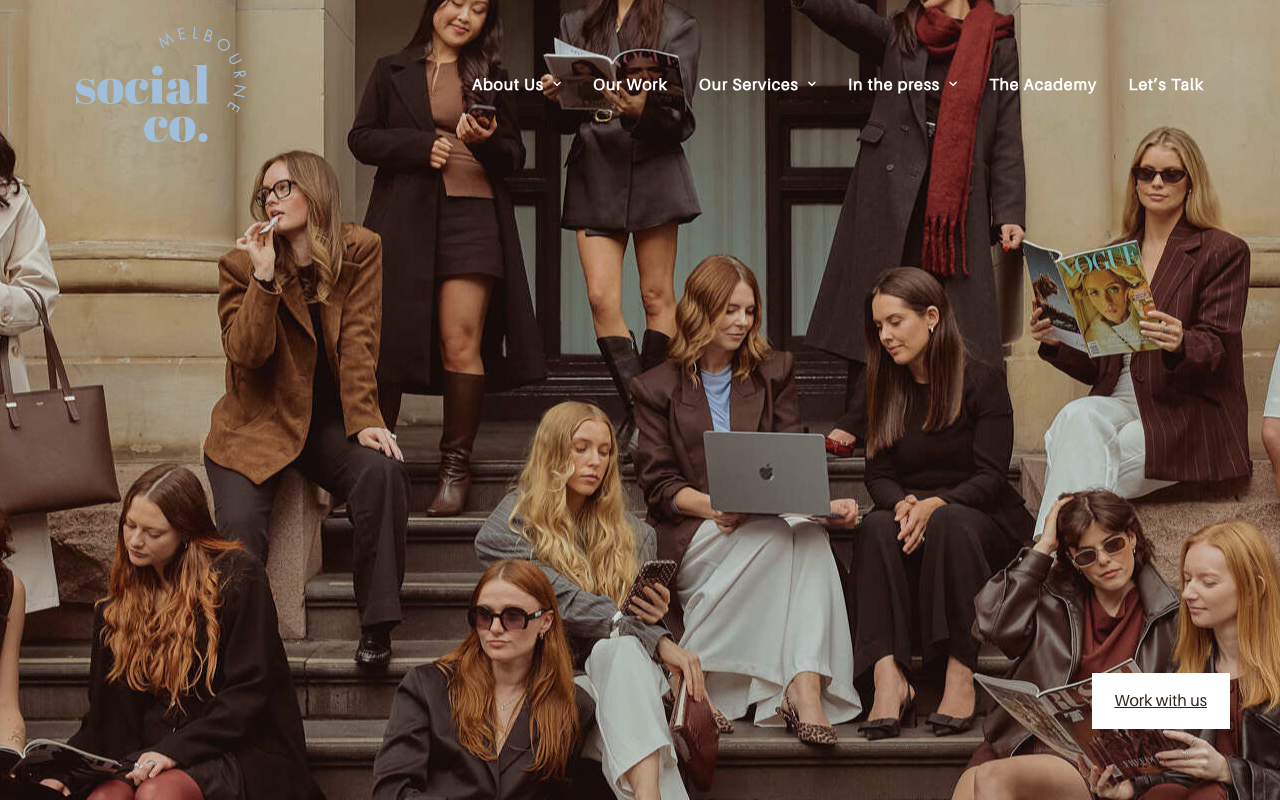 Melbourne Social Co website screenshot