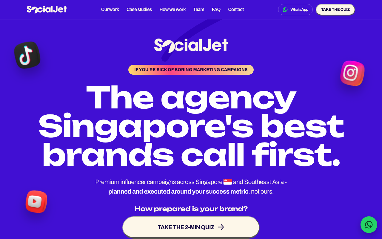 Social Jet website screenshot