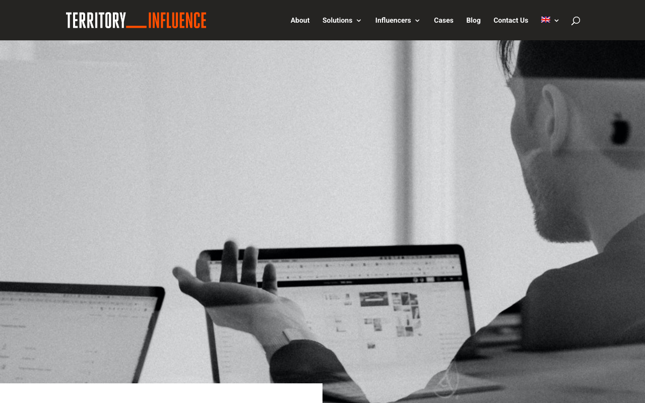 TERRITORY Influence website screenshot