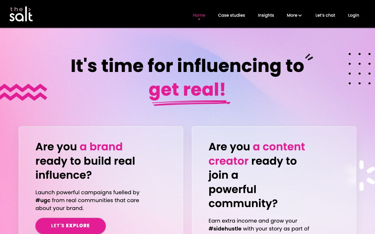 theSalt website screenshot