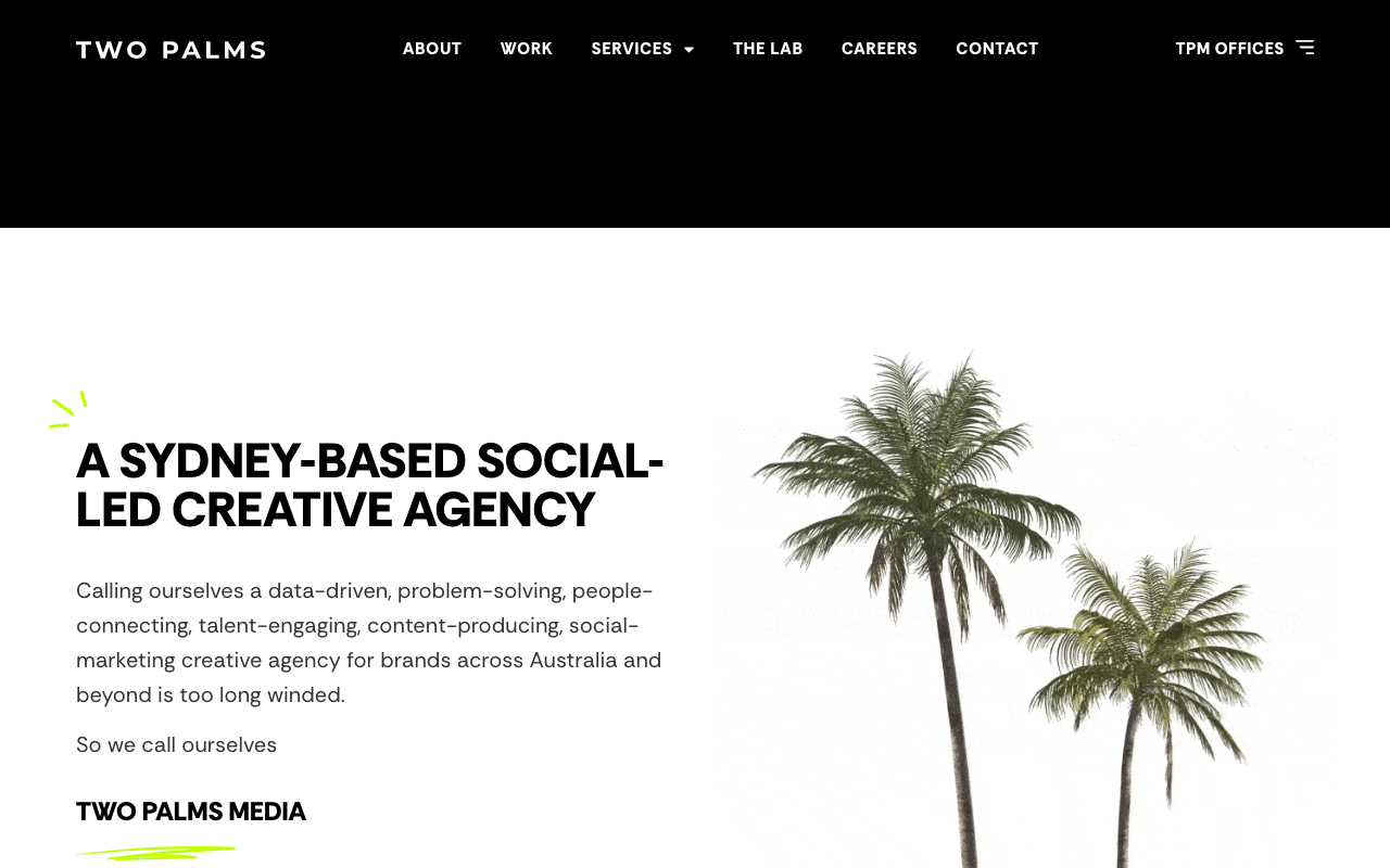 Two Palms website screenshot