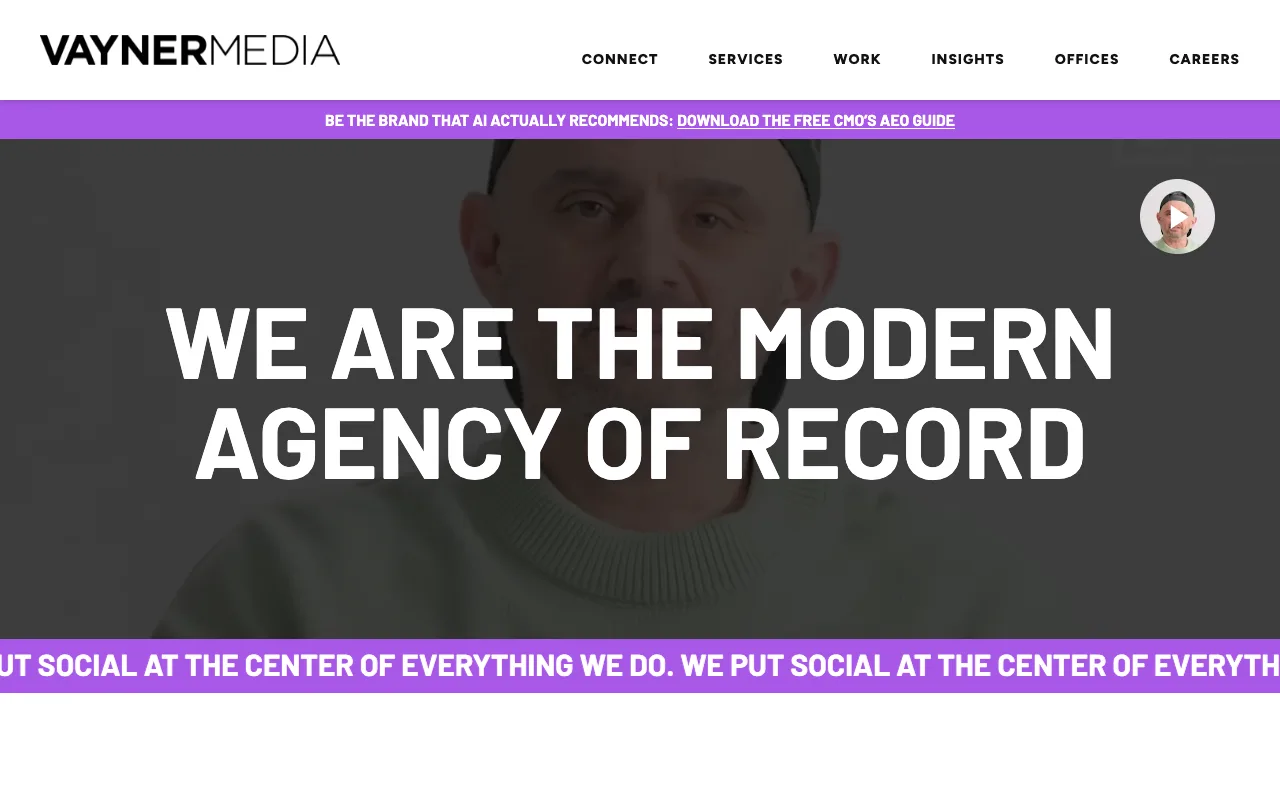 VaynerMedia website screenshot