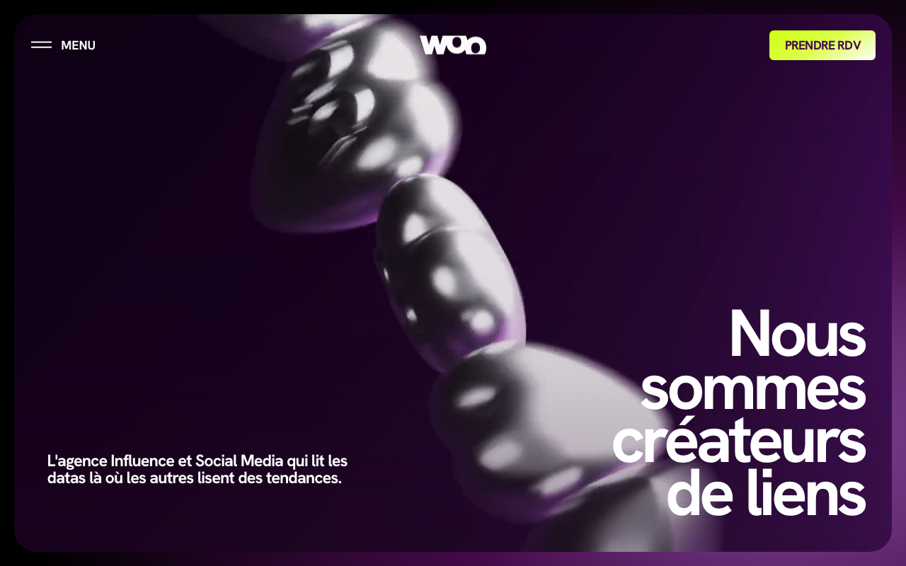 WOO website screenshot