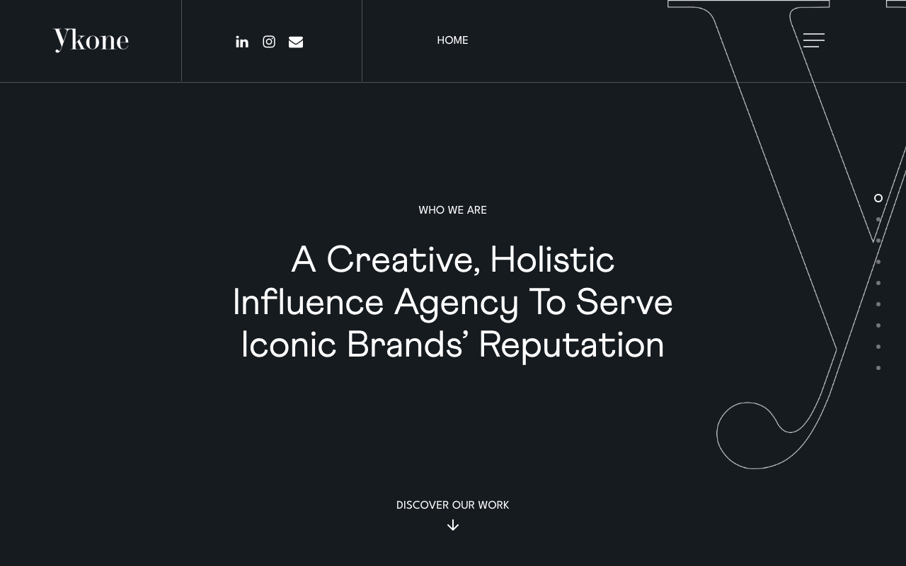 YKONE website screenshot