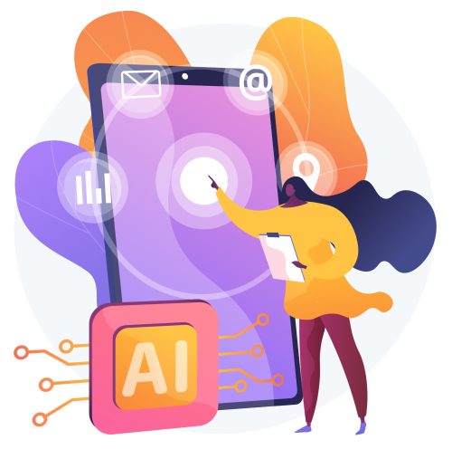 Intelligent interface abstract concept vector illustration. Intelligent interface abstract concept vector illustration. Interactive user interface, usability engineering, personalized experience design, artificial intelligence, abstract metaphor.