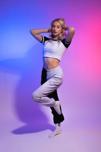 TikTok Spark Ads – White Girl With Purple Background TikTok Spark Ads - White Girl With Purple Background